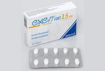 EXEN FORT 15 mg 10 tablet kutu görseli