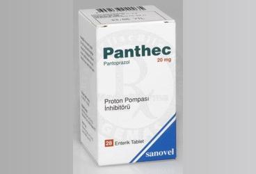 PANTHEC 20 mg 28 ENT.tablet kutu görseli