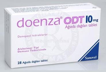 DOENZA ODT 10 mg 28 ağızda dağılan tablet kutu görseli