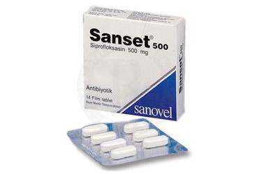 SANSET 500 mg 14 film tablet kutu görseli