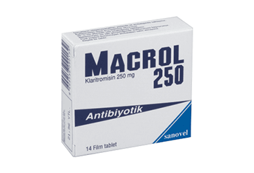 MACROL 250 mg 14 film tablet kutu görseli