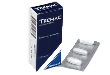 TREMAC 500 mg 3 film tablet kutu görseli