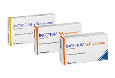 INCEPTUM 250 mg 10 film tablet kutu görseli