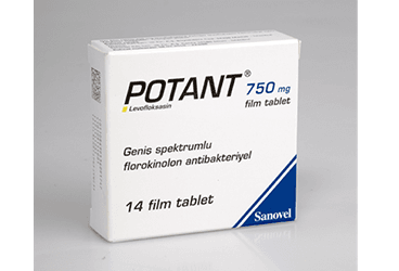 POTANT 750 mg 14 film tablet kutu görseli