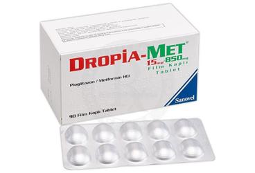 DROPIA-MET 15/850 mg 90 film tablet kutu görseli