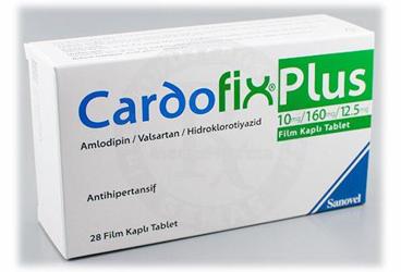 CARDOFIX PLUS 10/160/12.5 mg 28 film kaplı tablet kutu görseli