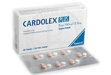 CARDOLEX PLUS 5/160/12.5 mg tedavi paketi (28+28 film tablet) kutu görseli
