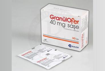 GRANULOFER 40 mg 30 SAŞE kutu görseli
