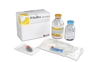IVHEBEX 5000 IU/100 ml IV inf. için liyofilize toz içeren 1 flakon kutu görseli