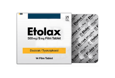 ETOLAX 500 mg/8 mg 14 film tablet kutu görseli