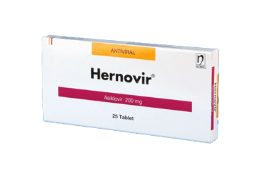 HERNOVIR 200 mg 25 tablet kutu görseli