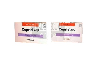 ZEPRID 200 mg 12 kapsül kutu görseli