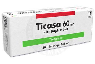 TICASA 60 mg film KAPLT tablet (56 tablet) kutu görseli