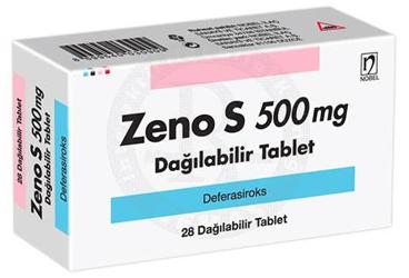 ZENO S 500 mg dağılabilir tablet (28 tablet) kutu görseli