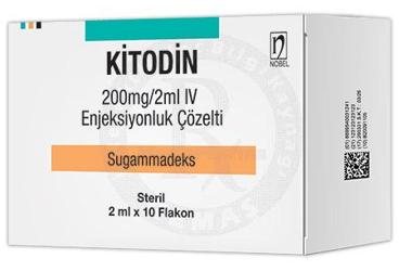 KITODIN 200 mg/2 ml IV enjeksiyonluk çözelti (10 flakon) kutu görseli