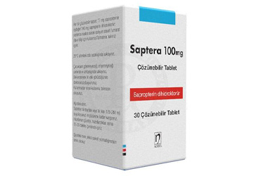 SAPTERA 100 mg çözünebilir tablet kutu görseli