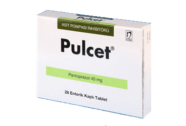 PULCET 40 mg 28 enterik tablet kutu görseli