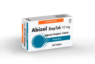 ABIZOL EASYTAB 10 mg 28 ağızda dağılan tablet { Nobel İlaç } kutu görseli