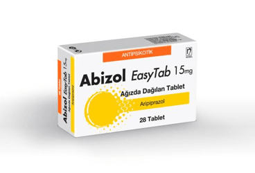 ABIZOL EASYTAB 15 mg 28 ağızda dağılan tablet { Nobel İlaç } kutu görseli