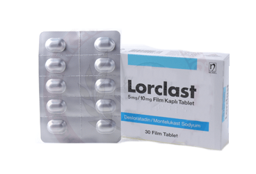LORCLAST 5/10 mg 30 film kaplı tablet kutu görseli