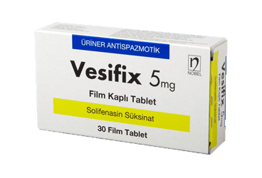 VESIFIX 5 mg 30 film kaplı tablet { Nobel İlaç } kutu görseli