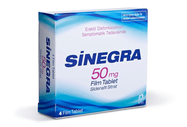 SINEGRA 50 mg 4 film tablet kutu görseli