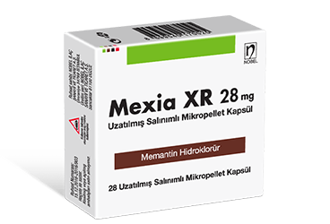 MEXIA XR 28 mg 28 uzatılmış salınımlı mikropellet kapsül kutu görseli