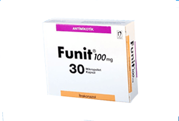 FUNIT 100 mg 30 kapsül kutu görseli