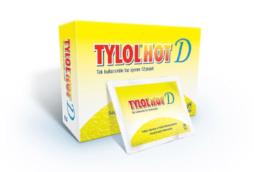 TYLOL HOT D 24 poşet granül kutu görseli