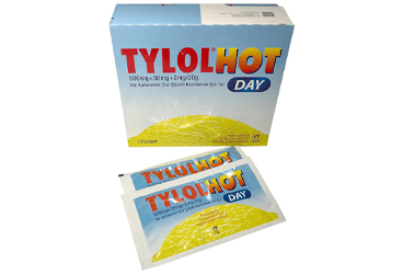 TYLOLHOT DAY tek kullanımlık toz içeren 12 poşet kutu görseli