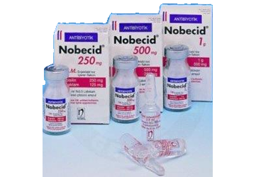 NOBECID IM/IV 250 mg 1 flakon kutu görseli