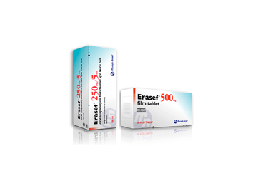 ERASEF 250 mg/5 ml oral süspansiyon hazırlamak için kuru toz 60 ml kutu görseli