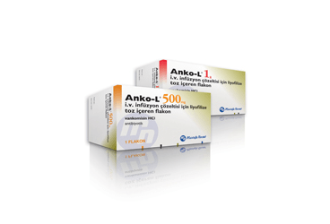 ANKO-L 1 500 mg IV infüzyon çözeltisi için liyofilize toz içeren 1 flakon kutu görseli