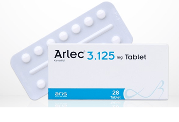 ARLEC 3.125 mg 28 tablet kutu görseli