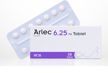 ARLEC 6.25 mg 28 tablet kutu görseli