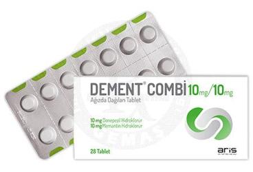 DEMENT COMBI 10 mg / 10 mg ağızda dağılan tablet (28 tablet) kutu görseli