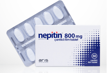 NEPITIN 800 mg 50 çentikli tablet kutu görseli