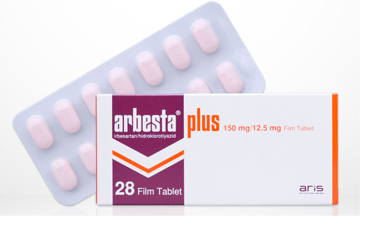 ARBESTA PLUS 150 mg/12.5 mg 28 film tablet kutu görseli