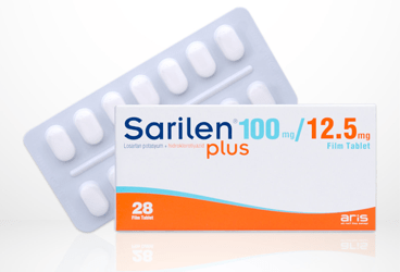 SARILEN PLUS 100 mg/12.5 mg 28 film tablet kutu görseli