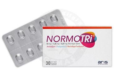 NORMOTRI 10 mg/1.25 mg/4.07 mg film kaplı tablet (30 tablet) kutu görseli