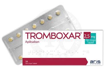 TROMBOXAR 2.5 mg film kaplı tablet (56 tablet) kutu görseli