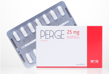 PERGE 25 mg 56 kapsül kutu görseli