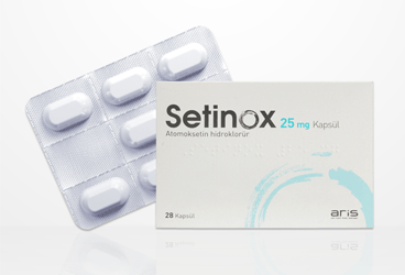 SETINOX 25 mg kapsül (28 kapsül) kutu görseli