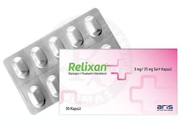 RELIXAN 3 mg/25 mg sert kapsül kutu görseli