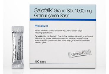 SALOFALK 1000 mg gr anu-stix 100 saşe kutu görseli