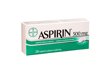 ASPIRIN 500 mg 20 tablet kutu görseli