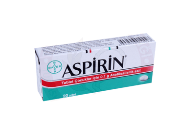 ASPIRIN 100 mg 20 tablet kutu görseli