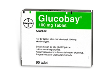 GLUCOBAY 100 mg 90 tablet kutu görseli