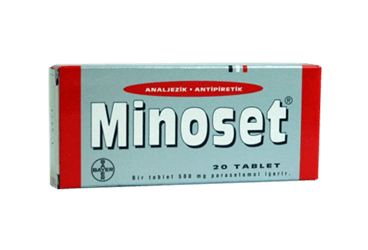 MINOSET 500 mg 20 tablet {8699546015597} kutu görseli