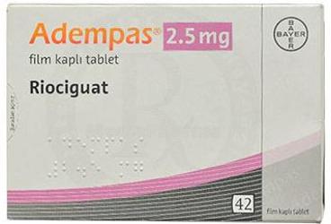ADEMPAS 2.5 mg 42 film kaplı tablet kutu görseli